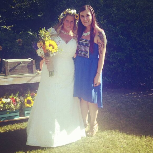 Maurices Royal Blue Beaded Hi-Lo Dress - Picture 5 of 5